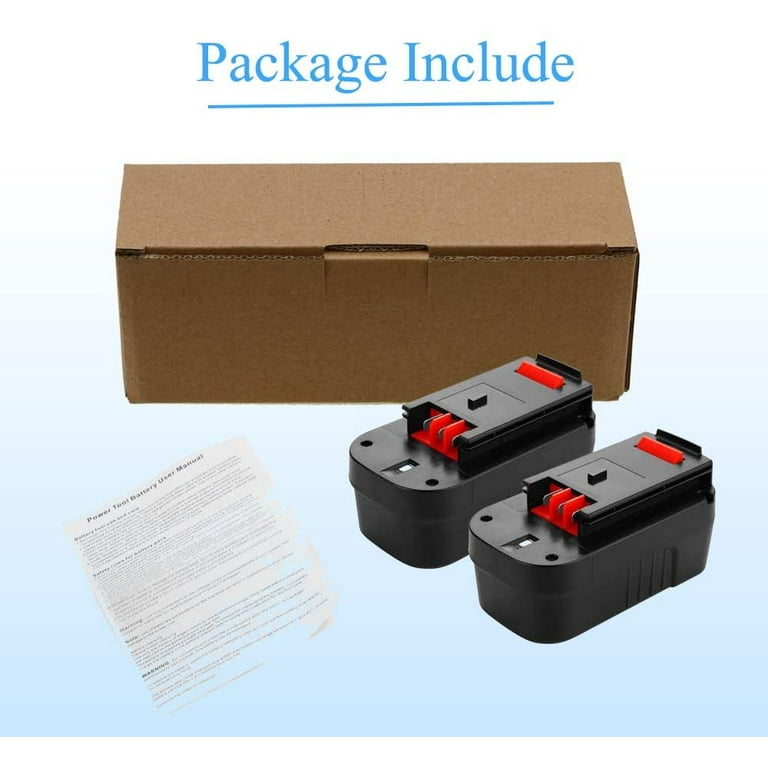 Buy 2 Pack HPB18 3.8Ah Ni-Mh Battery Black and Decker 18V Battery