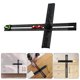 thumbnail image 2 of Carpentry Essential T Square Ruler 54cm, High Accuracy Aluminum Alloy Marking Drilling Alignment Tool with Bubble Level, 2 of 5