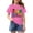 Pink, variant on Minimalist Aesthetic Smiley Face Girls Shirts Short Sleeve Super Soft Children's Place Girls' Sports 100% Cotton T-Shirts Plain Tees Tops Clothes for Kids, Sizes 3-13