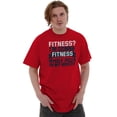 thumbnail image 5 of Fitness? Pizza! Gym Workout Exercise Men's Graphic T Shirt Tees Brisco Brands L, 5 of 6