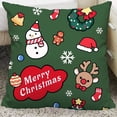 thumbnail image 4 of Funda de almohada para el día de Navidad, cubierta de cojín para sofá, sala de estar, dormitorio, cama, coche, decoración del hogar, 4 of 5