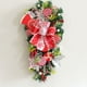 thumbnail image 5 of Cateissary PVC Navidad Candy Cane Wreath Reemplazo decorativo Navidad Temática Oficina Bar Club Puerta Colgante Ornamento Accesorios Kits de decoración para fiestas, 5 of 6