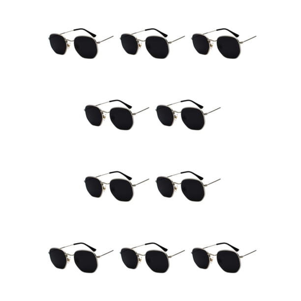 Gafas de sol polarizadas Minnieouse con montura ligera unisex Plata Negro Gris C1