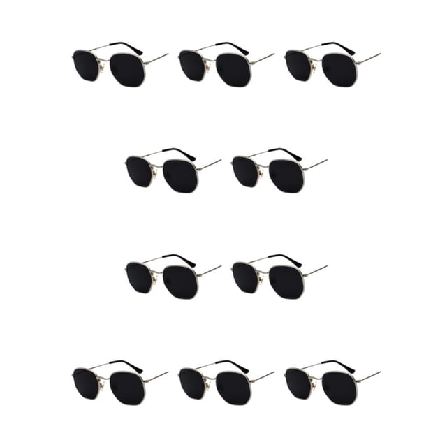 Gafas de sol cuadradas pequeñas Sonducket Lentes polarizadas Plata negro gris C1