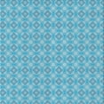 thumbnail image 1 of Ahgly Company Machine Washable Indoor Square Transitional Blue Ivy Blue Area Rugs, 4' Square, 1 of 7