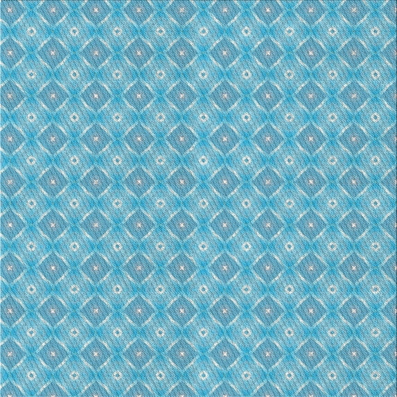 Ahgly Company Machine Washable Indoor Square Transitional Blue Ivy Blue Area Rugs, 4' Square