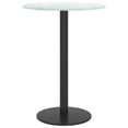 thumbnail image 2 of vidaXL Table Top White Ø30x0.8 cm Tempered Glass with Marble Design, 2 of 3