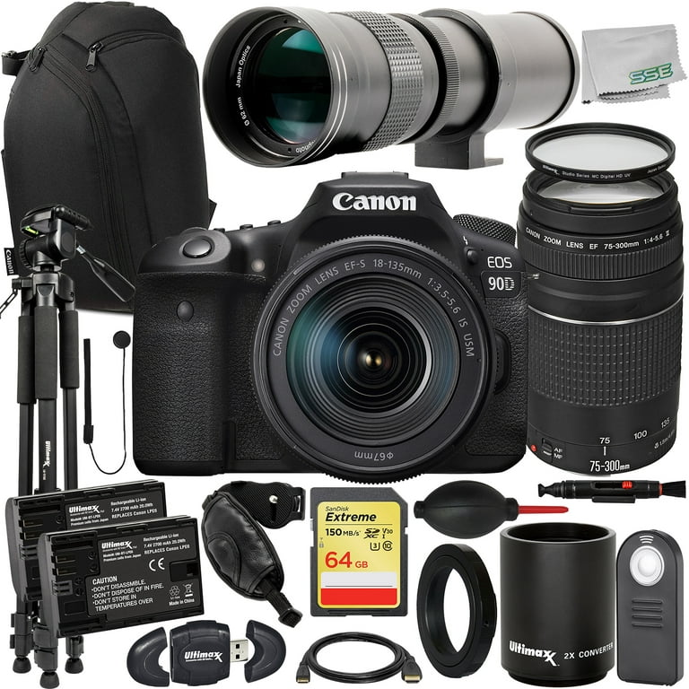 Shop Canon EOS 90D EF-S 18-135mm f/3.5-5.6 IS USM Kit