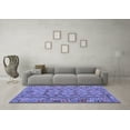thumbnail image 3 of Ahgly Company Indoor Rectangle Abstract Blue Contemporary Area Rugs, 6' x 9', 3 of 4