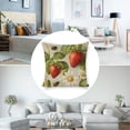 thumbnail image 3 of strawberry, daisy, bee linen throw pillowcase decoration pillowcase gifting preferred 18x18 inch cushion cover 4 sets sofa pillowcase sofa bedroom living room car, 3 of 8