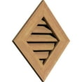 thumbnail image 2 of 20"W x 20"H Diamond Gable Vent (26 3/8"W x 26 3/8"H Frame Size): Unfinished, Functional, Smooth Western Red Cedar Gable Vent w/ 1" x 4" Flat Trim Frame, 2 of 12