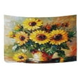 thumbnail image 5 of WOBOGO Sunflowers Oil Paintings Tapestry 80×60in Home Living Room Bedroom Wall Hanging Ornaments, 5 of 10