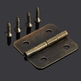 thumbnail image 3 of 50-Pack of Pure Copper Mini Hinges with Corrosion-Resistant Finish for Cabinets, Drawers, and DIY Projects Antique Bronze Hinges for Wooden Jewelry Boxes, 3 of 5