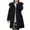 Black, variant on Breezora Hooded Longline Quilted Puffer Coat for Women Loose Fit Thickened Winter Jacket L Size Black