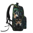 thumbnail image 3 of Fotbe Realistic Style Colorful Wolf Pattern Casual Backpack for School, Travel, and Outdoor Activities - Durable, Lightweight, and Comfortable, 3 of 5