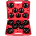thumbnail image 2 of Universal Oil Filter Wrench Kit, 14 Pcs - 3/8" Drive, Compact Steel Sockets for Easy Access, 2 of 10