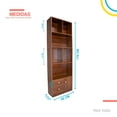thumbnail image 2 of Estante Librero Moderno Repisas Mueble Organizador cafe 6.49 pulg Pido Todo EPL01WH-D1, 2 of 6