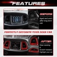 thumbnail image 3 of x xotic tech Center Console Air Condition Outlet Vent Trim Cover Compatible with Dodge Challenger 2015-up Interior Accessories Decoration 4Pcs/Set (Glossy Red), 3 of 9