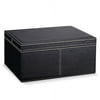 Neu Home Medium Desktop Storage Box With Lid, Black