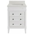 thumbnail image 2 of Eleanor 24" Bathroom Vanity with White Cabinet and Engineered Marble Top, 2 of 7