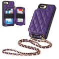 thumbnail image 6 of Allytech Case for iPhone 8 Plus/7 Plus,Vintage Magnetic Leather Detachable Card Slots Wallet Bag Case Kicstand Cover with Hand/Shoulder Strap For iPhone 8 Plus/7 Plus,Purple, 6 of 6