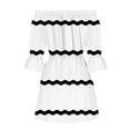 thumbnail image 3 of WILLBEST Vestidos para Mujer Verano Vestidos de Verano para Mujer Playa Sexy Hombros Descubiertos Túnica Casual Suelto Ajuste Manga Mini Vestido Floral Extra Grande, 3 of 3