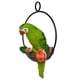 thumbnail image 4 of Resina Artesanía Vivid Colgante Loro Estatua Pájaros Modelo Paisaje al aire Sunnimix  Estatua de loro de jardín, 4 of 8