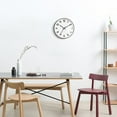 thumbnail image 4 of Yuihome Decoración Reloj de Pared Clásico 24.8cm Espejo Superficie de Cristal Hogar, 4 of 7