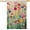 -, variant on Spring Summer House Flag 28x40 Inch Double Sided Outside Colorful Floral Wildflower Large Burlap for Yard Outdoor Seasonal Decoration Flag