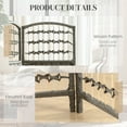 thumbnail image 5 of HOMCOM 3 Panel Room Divider, Folding Privacy Screen, 5.6' Room Separator, Wave Fiber Freestanding Partition Wall Divider, Dark Gray, 5 of 9