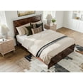 thumbnail image 3 of AFI Berkshire Queen Wood Low Profile Platform Bed with Matching Footboard, Barnwood, 3 of 12