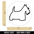 thumbnail image 2 of Scottish Terrier Scottie Dog Outline Self-Inking Rubber Stamp Ink Stamper - Black Ink - Medium 1 Inch, 2 of 7