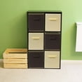 thumbnail image 4 of 6 Pack -Foldable Cube Storage Bin  Brown, 4 of 5