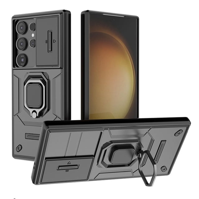 Case For Samsung Galaxy S26 Ultra/S26 Plus/S26, Super Slim Cover With Wireless Charging Holder Slide Camera Shell