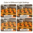 thumbnail image 7 of ODIKA 3'x5' Washable Area Rug Non-Slip, Flatweave, Easy Care Orange Mid Retro Painterly Blocks Contrasting Fields Century for Hallway, Laundry Room, 7 of 7