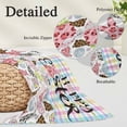 thumbnail image 3 of Easter Pillow Covers 24"x36", Spring Leopard Prints Colorful Bunny Eggs Striped Soft Brushed Microfiber Breathable Throw Pillow Covers, Decorative Pillowcase with Zipper for Couch Sofa Bedroom, 3 of 9