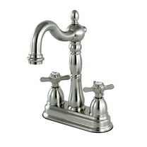 Kingston Brass KB1498BEX 4" Centerset Bar Faucet, Brushed Nickel