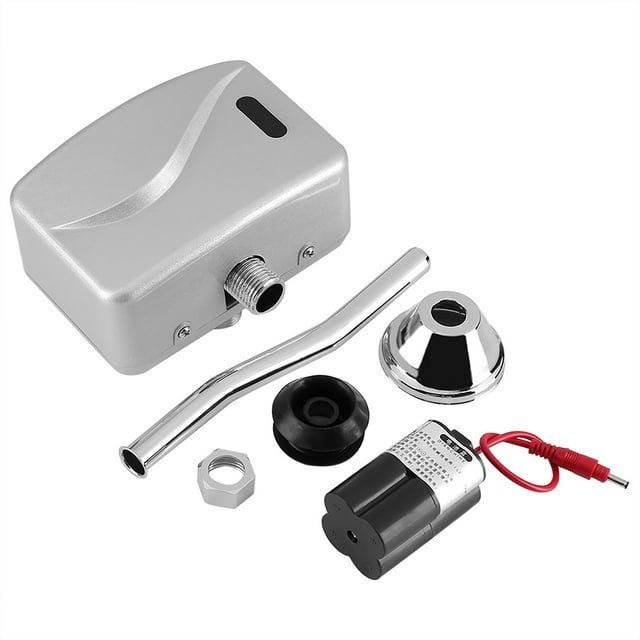 Urinal Flush Valve DC 6V Exposed Wall Mounted Urinal Valve, Sensor Urinal Valve, Bathroom Toilet For Home