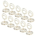 thumbnail image 4 of 10Pcs Table Number Holder Wedding Note Holder Note Holder With  Base Decoration Card Holder Elegant Style Circle Business Card Holder, 4 of 8
