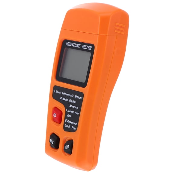 LEORX 1Set Moisture Meter Wood Plastic Orange for Construction Quality Control