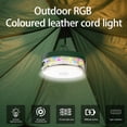 thumbnail image 4 of TOHETO 4-in-1 Camping String Light, 32.8FT IP44 Waterproof Camping Lights with 13 Lighting Modes, 4000mAH Rechargeable Outdoor String Lights for Camping Essentials Camping Gear, Black, 4 of 15