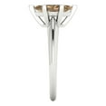 thumbnail image 3 of 1 ct Marquise Cut Simulated Champagne Diamond Solitaire 18K White Gold Womens Engagement Ring, 3 of 5