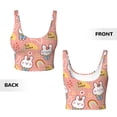 thumbnail image 6 of Goofa Rabbit So Cute Printed Sports Bras for Women, High Impact Running Bra Workout Crop Tank Tops Longline Sports Bra Push up-Large, 6 of 9