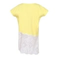 thumbnail image 2 of Richie House Girls' Medium Knit T-Shirt with Irregular Lace Bottom RH2477, 2 of 2