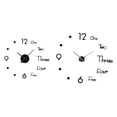 thumbnail image 1 of 2Pcs Creativo DIY 3D Metal Mano Relojes De Pared Relojes Decoraciones Para, 1 of 9