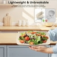 thumbnail image 7 of GPED 24 Pcs Wheat Straw Square Dinnerware Sets For 4, Unbreakable Dish Sets, Reusable Plates and Bowls Sets, Dinner Plates, Travel Camping Cutlery Set, Dishwasher Microwave Safe, Beige, 7 of 7