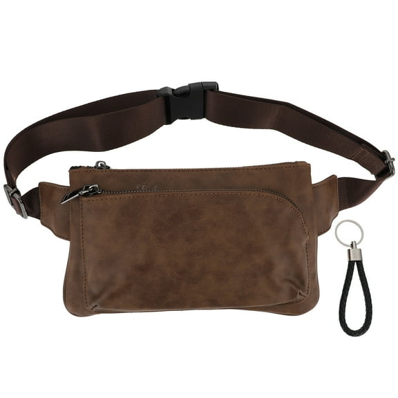 Tersarium Men Waist Bag Casual Sports Workout Fanny Pack Bag for Travel Climbing Camping (Coffee)