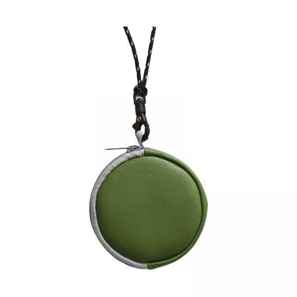jinwen 4xHanging Neck Pouch Small Storage Bag Portable Earbuds Case with Neck Lanyard Green 4 Pcs