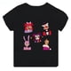 thumbnail image 3 of Venta caliente de la increíble camiseta con estampado de circo digital para niños, ropa para niñas, camiseta de algodón de manga corta negra para bebés y niños, camisetas para niños, 3 of 5