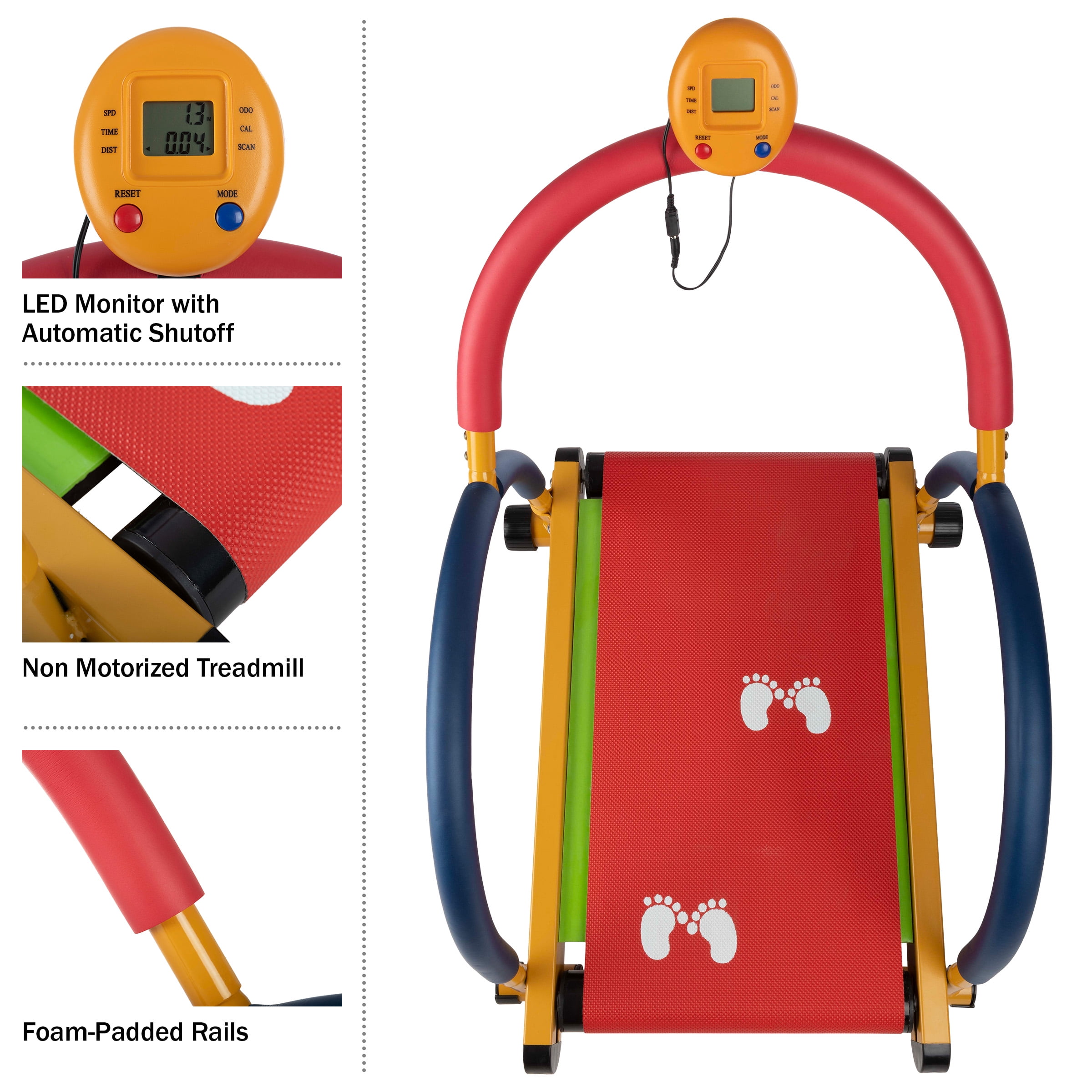 Hey Play Manual Kids Walking Exercise Treadmill